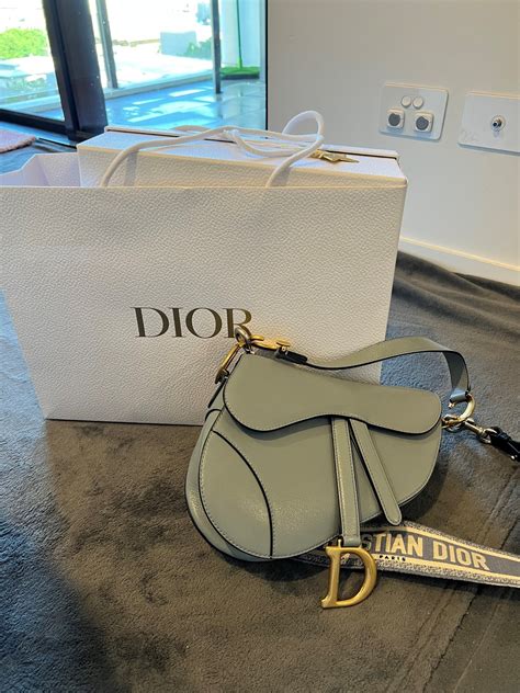 dior goatskin saddle bag